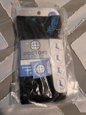 Black Men's Compression Dress Socks
